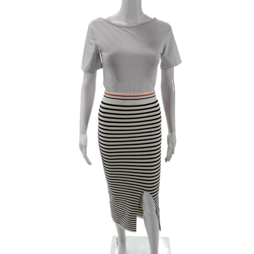 KULE Womens The Dee Skirt - Cream/Navy Size XS